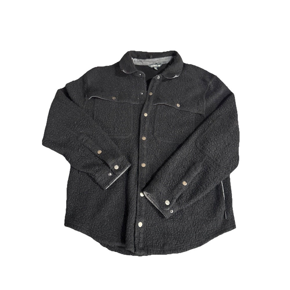 Toad Co Wool Blend Snap Button UP Shirt Jacket Mens Size XL Dark Shacket